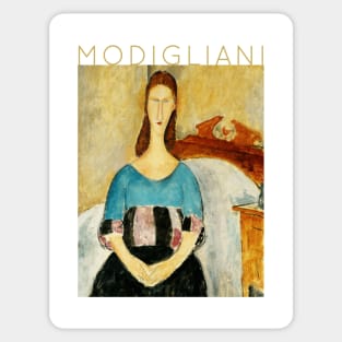 Amedeo Modigliani - Portrait of Jeanne Hebuterne Sticker